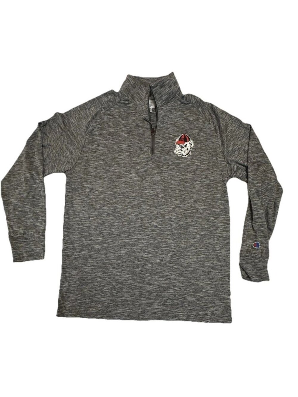 Champion Bulldogs Quarter Zip Pullover Athletic Performance Long Sleeve Men S